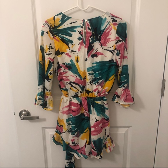 Painted Floral Romper - Picture 5 of 6